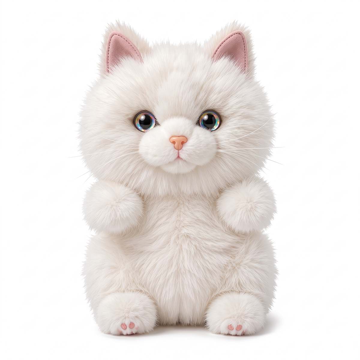 Игрушка Мягконабивная, Кошечка Белая, 15 см (MT260402-15)