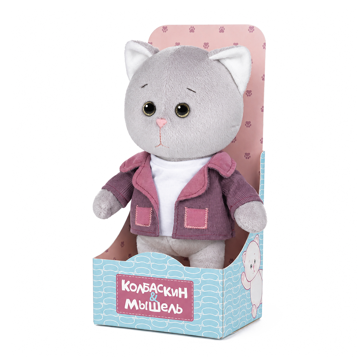 Игрушка Мягконабивная Колбаскин в Фиолетовом Пиджаке, 20 см, в Коробке (MT-MRT-КМ-0320243-20) — фото 2