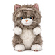 Игрушка Мягконабивная, Кошечка Бело-Серая, 15 см (MT260404-15)