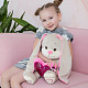Игрушка Мягконабивная, Зайка с Розовым Сердцем, 35 см (JL-MRT-08202301-35) — фото 4