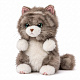 Игрушка Мягконабивная, Кошечка Бело-Серая, 15 см (MT260404-15) — фото 3